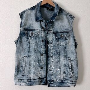 WT02 Denim Vest Jacket Size M